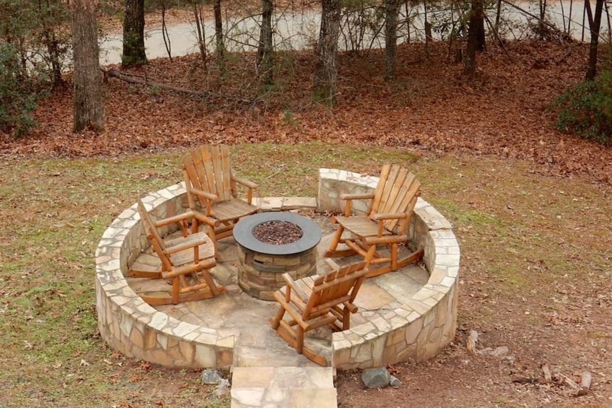 Firepit and relaxation