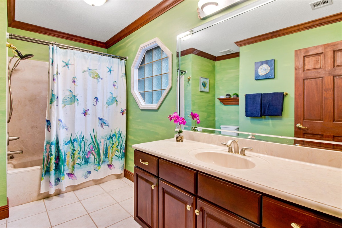 Full bath with bathtub