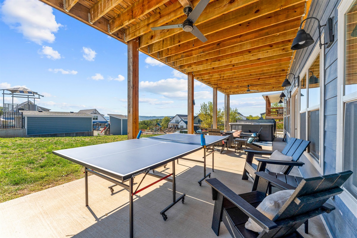 Challenge the family to a game of ping pong and head straight to the outdoor community pool!