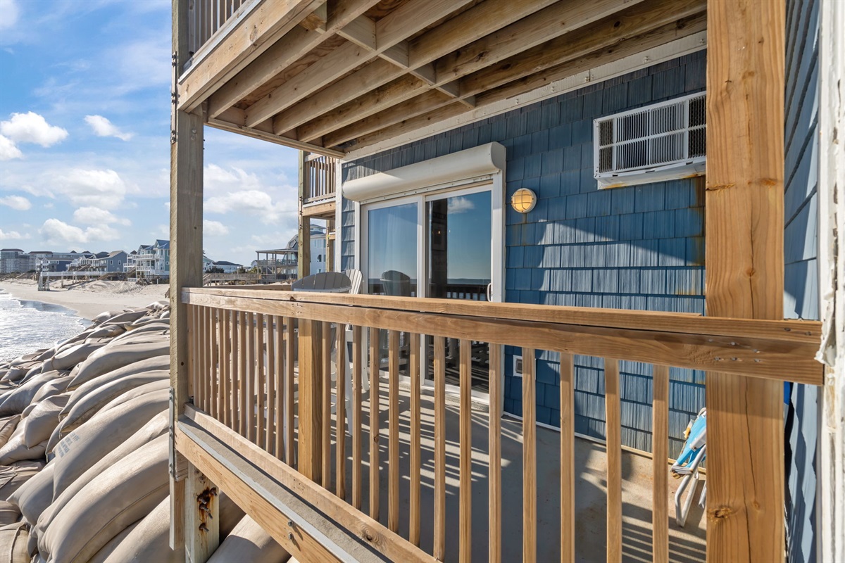 Beachfront balcony at its finest!