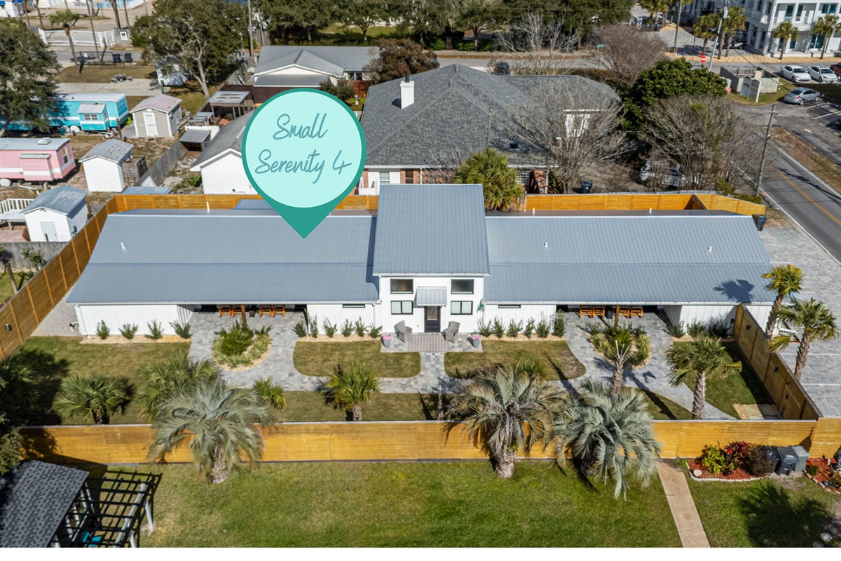 Gated Complex - Small Serenity features 5 townhomes that share a fenced, secure yard - perfect place for the kids to play!