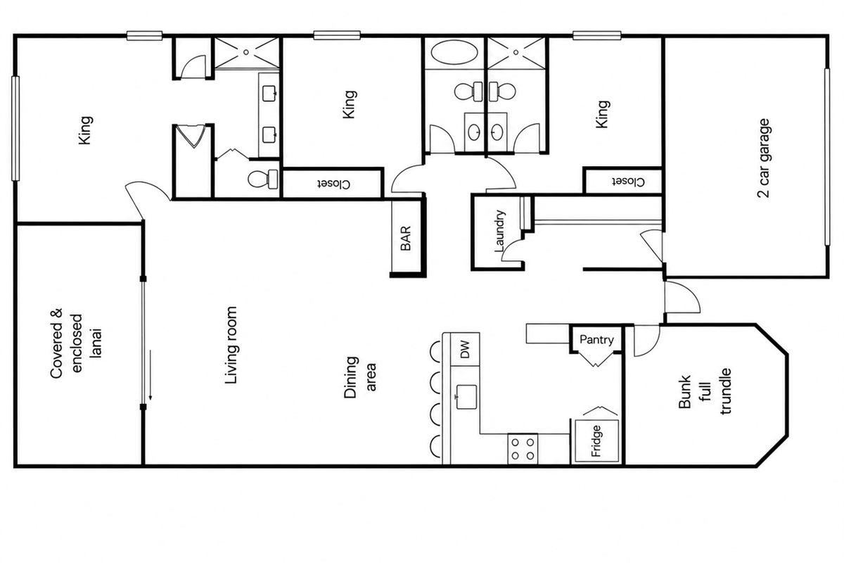 Vacation home floor plan