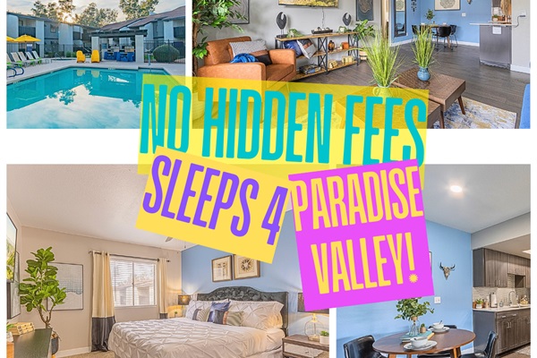 Stylish and serene bedroom in this Scottsdale Airbnb 🌵—just minutes from Cala Paradise Valley, perfect for guests seeking upscale dining, nightlife, and desert charm. 🌞🛏