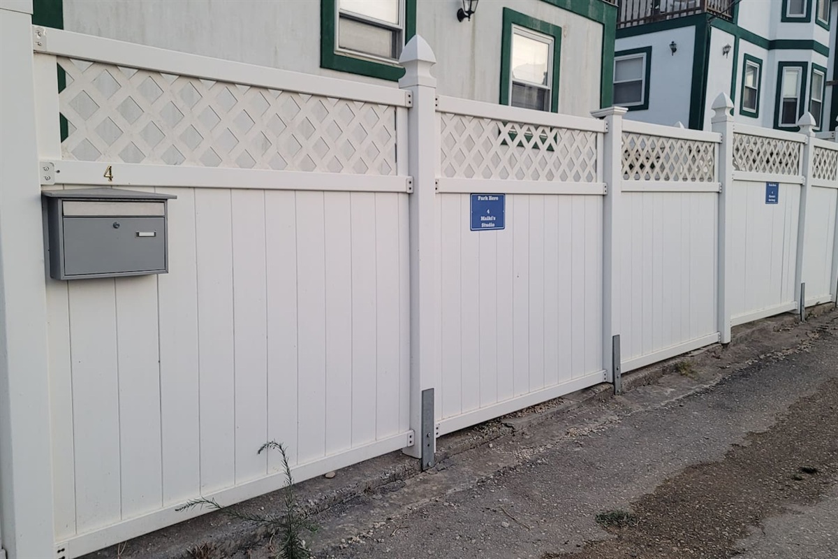 Free reserved street Parking for 2 apartments. 