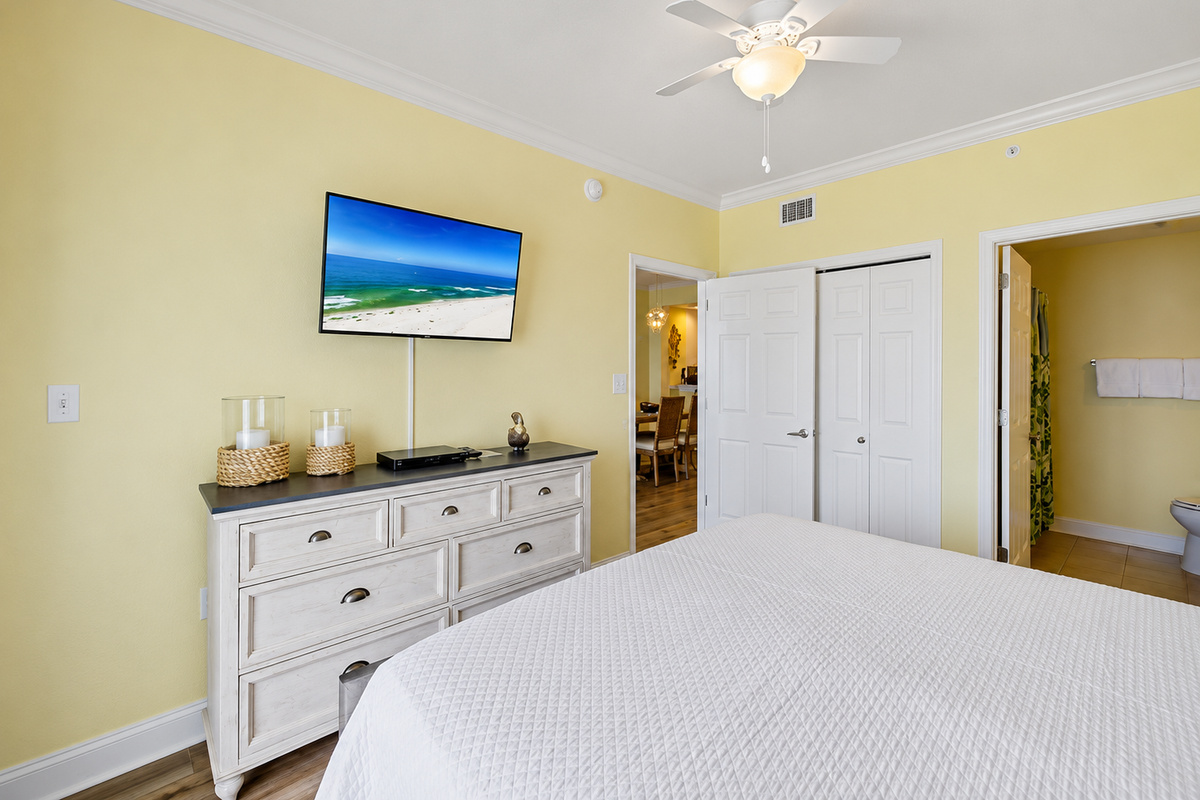 Plenty of storage in the master bedroom...