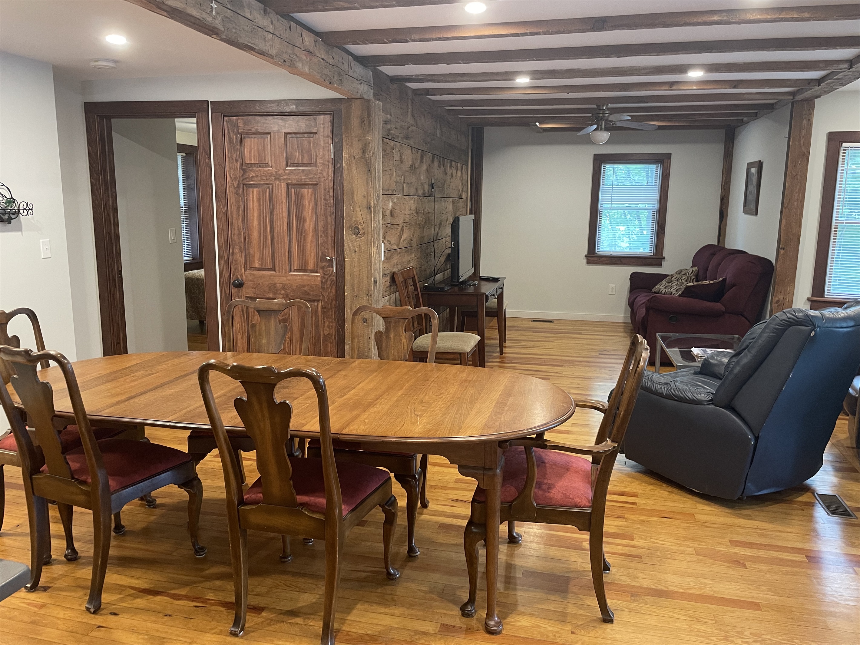 Dining and living area