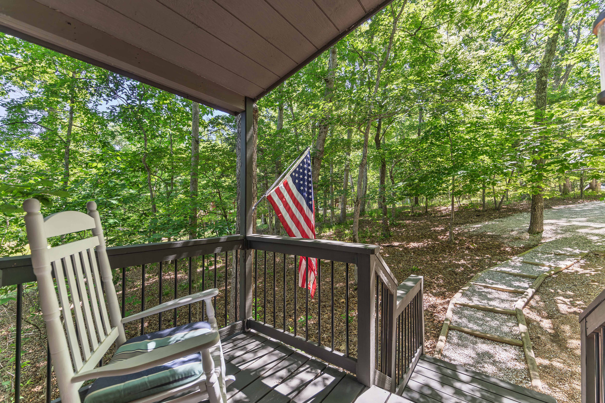 Enjoy coffee in the morning on the front deck