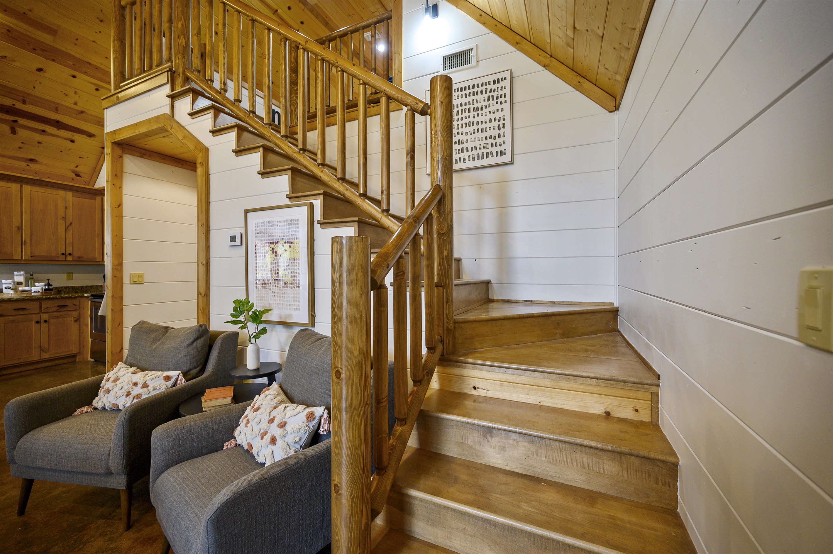 Ascend to elegance and comfort with our stunning staircase design
