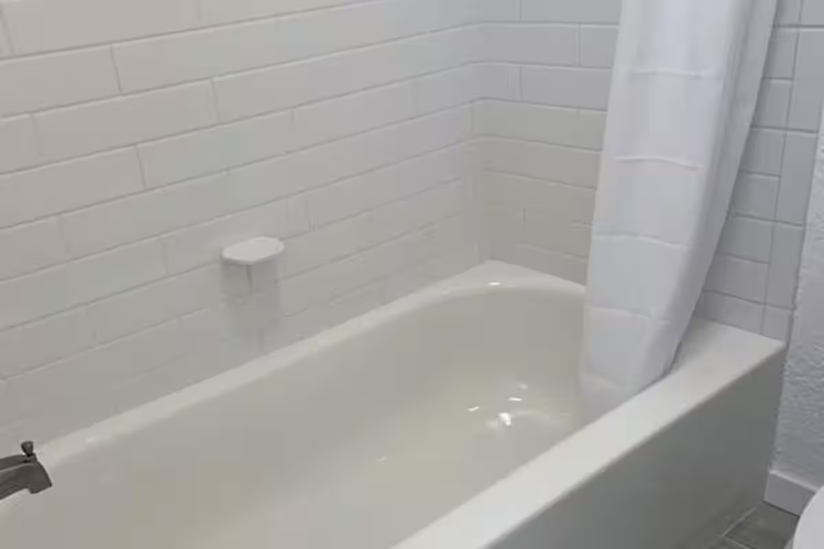 Relax and recharge with a soothing soak after a day at the beach.