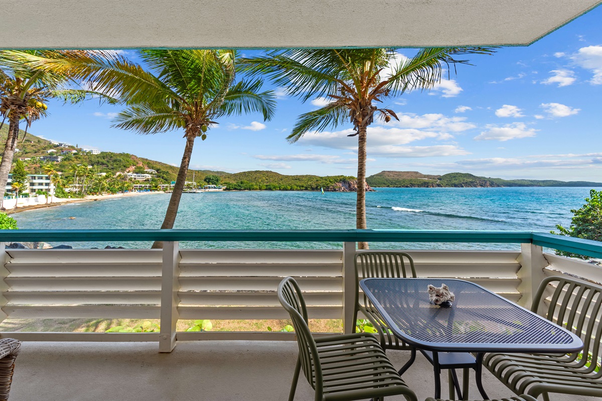 Views of greens and blues, right from the edge of the water!