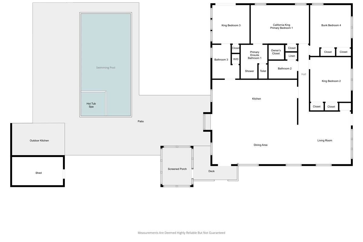 Floor plan | IOP Escapes Beach Blessing | 3705 Hartnett Blvd, Isle of Palms SC