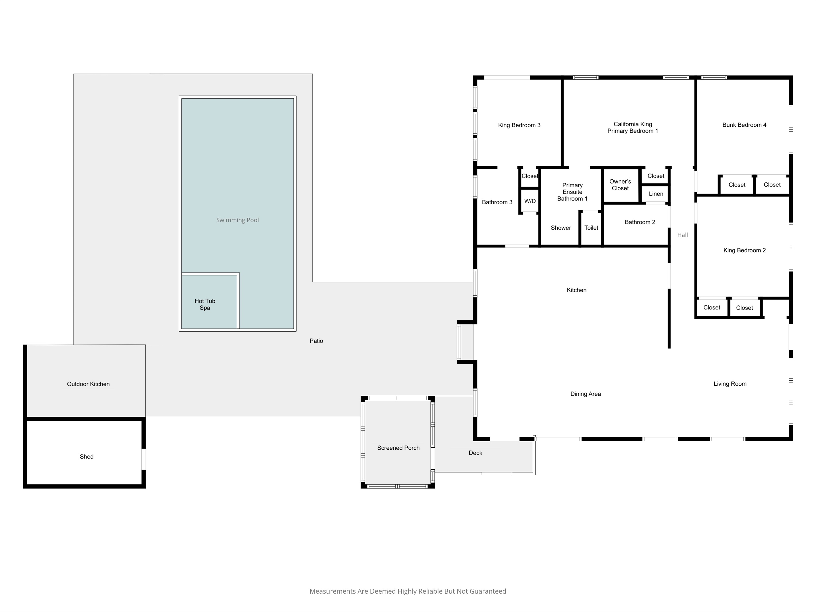 Floor plan | IOP Escapes Beach Blessing | 3705 Hartnett Blvd, Isle of Palms SC