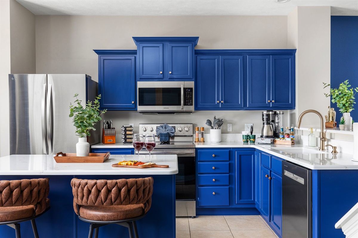 Fully stocked kitchen for all of your Game Day or Graduation celebration needs