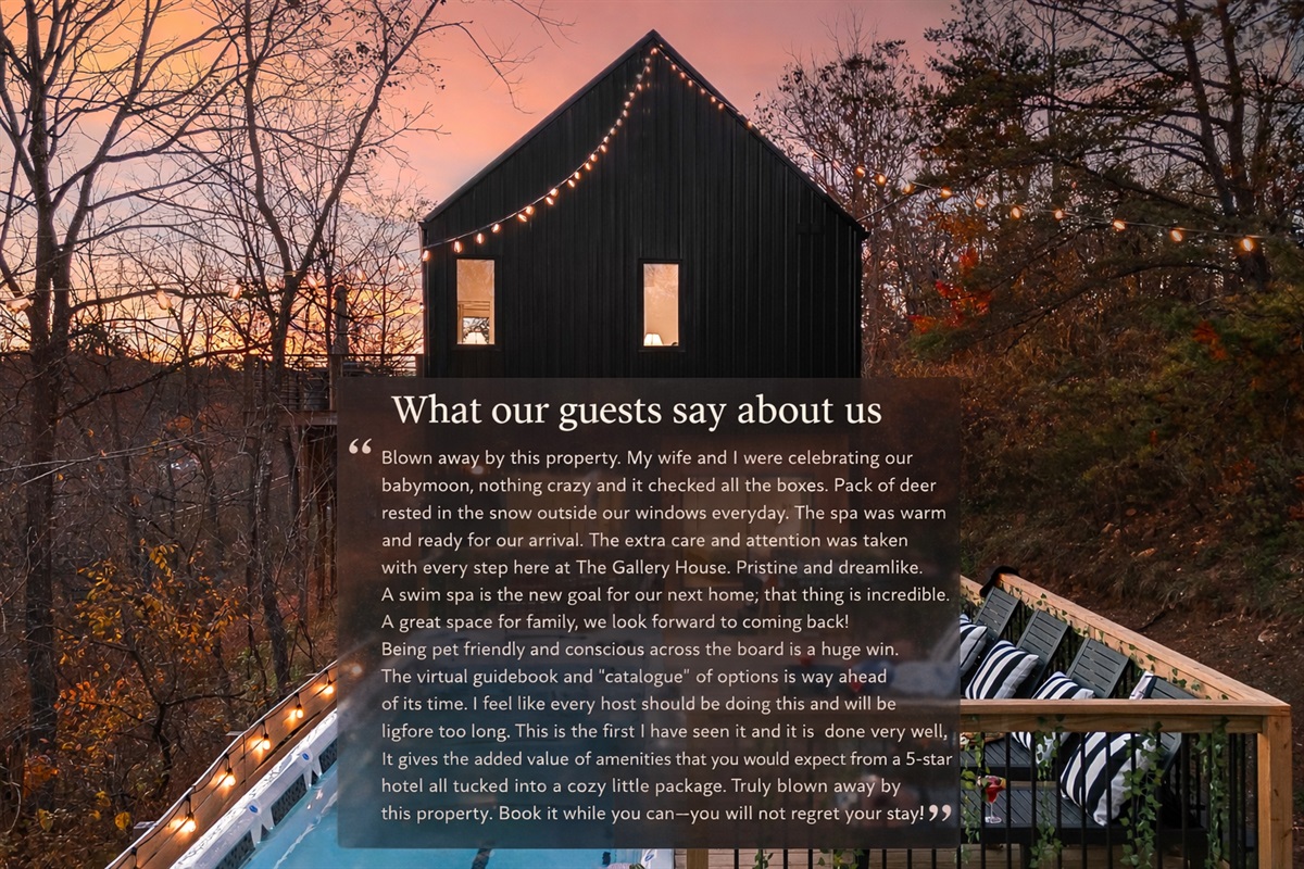 Guest love like this means everything to us 🤍
This Everwild Retreats home has earned 150+ five-star reviews — and we’re so grateful for every guest who has stayed with us.