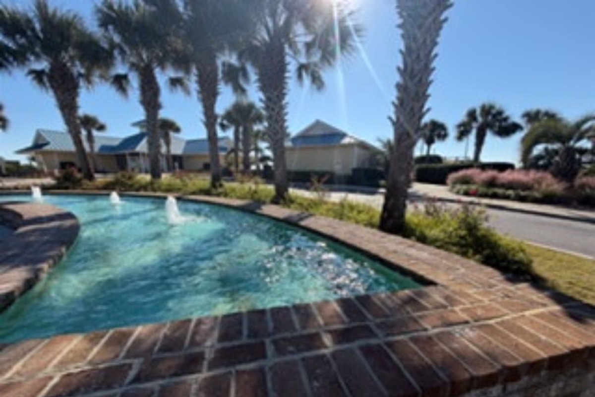 Fountain at Beach Clubhouse