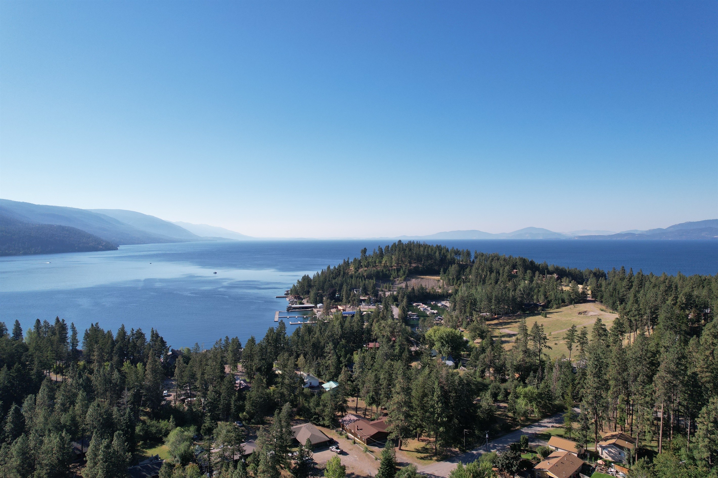 Iconic Flathead Lake, just .7 miles from the house