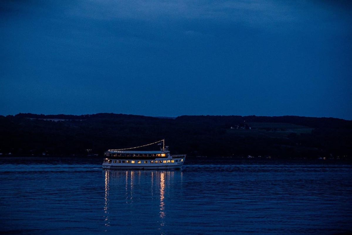 Dinner cruise passes by every day!