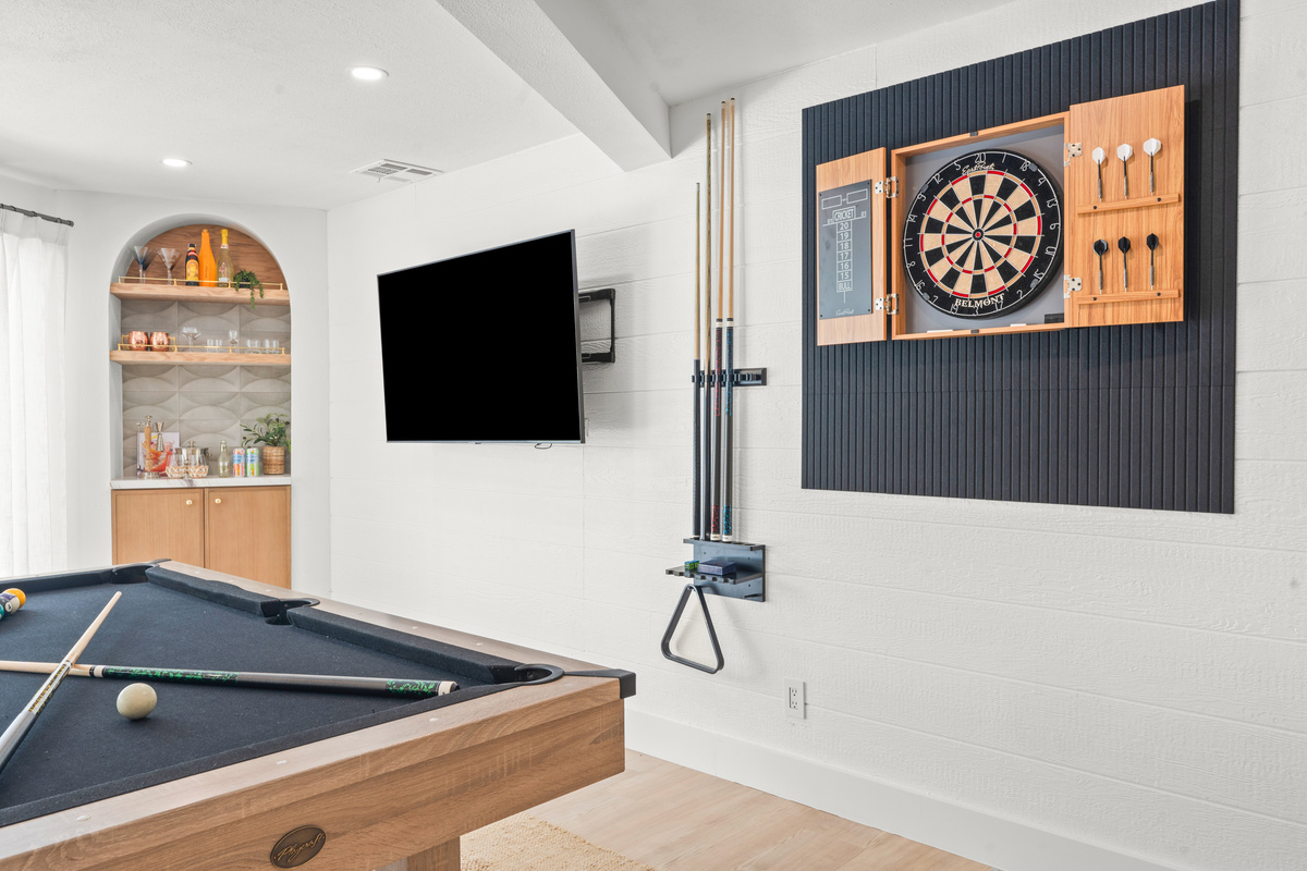 Challenge your crew to a friendly game of pool