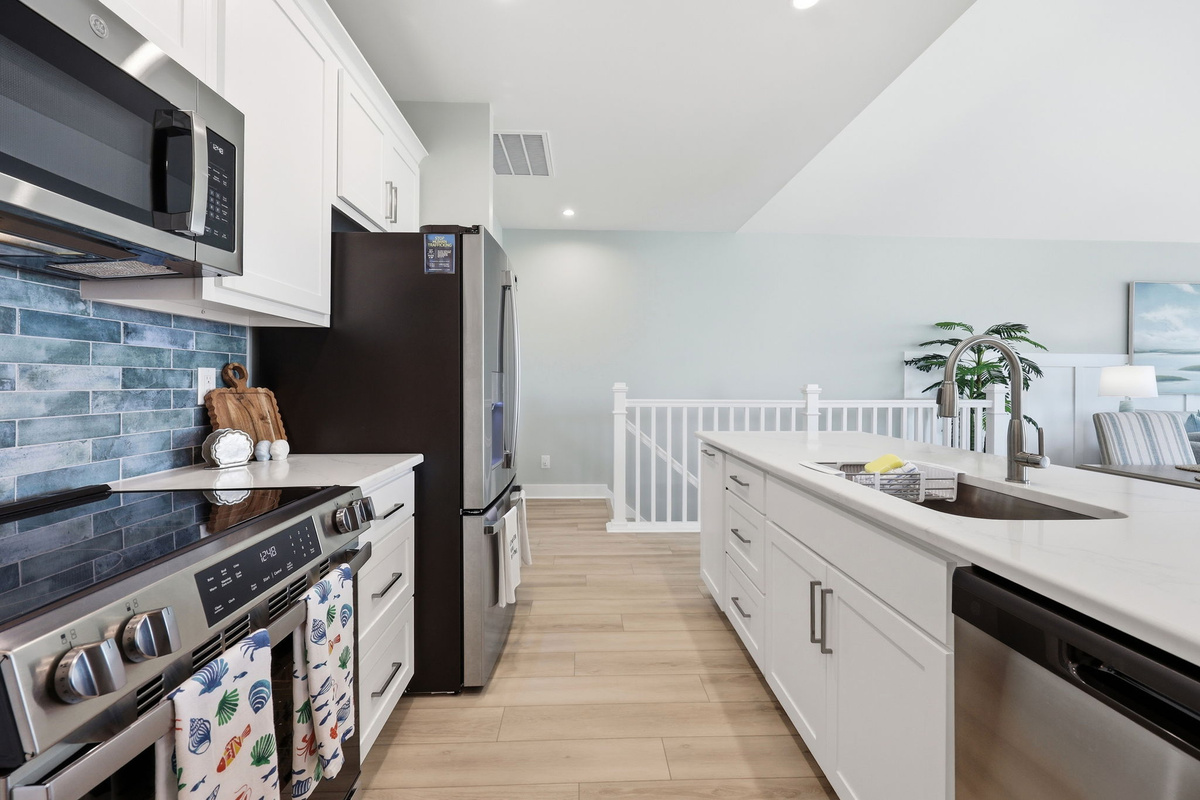 Designed with both style and function in mind, this kitchen is ready for every gathering