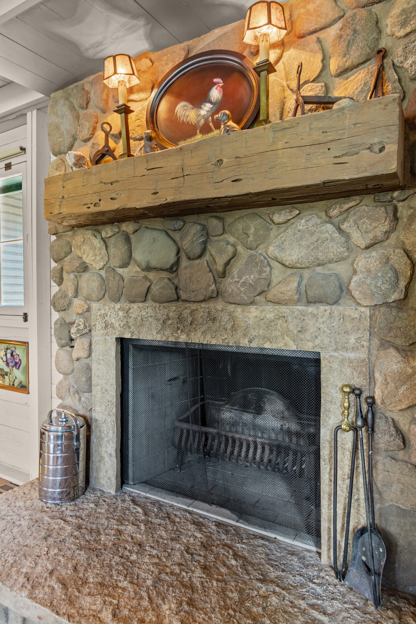 Gather around the beautiful stone fireplace during the cooler months, where cozy evenings, good conversations, and time together make the perfect end to the day.