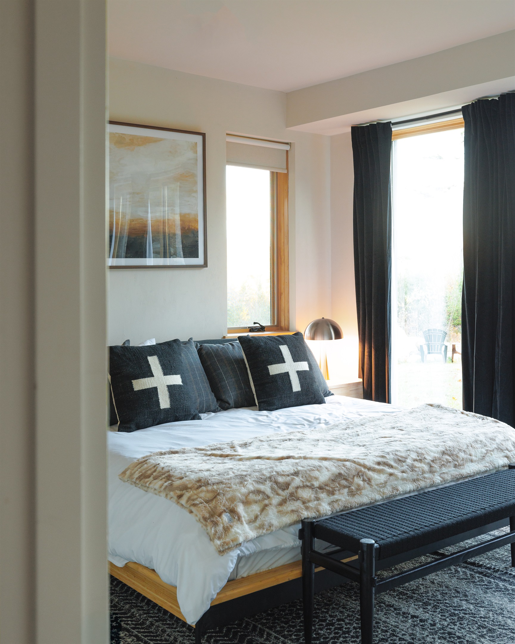 Primary suite with king bed and private ensuite