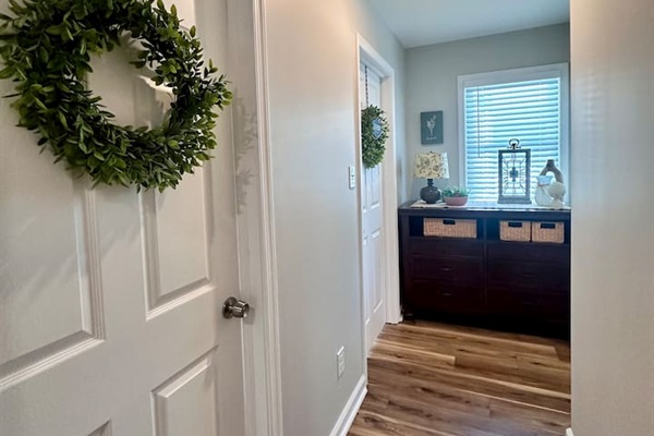 Hallway to laundry room