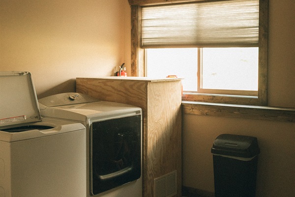 Laundry room with washer and dryer