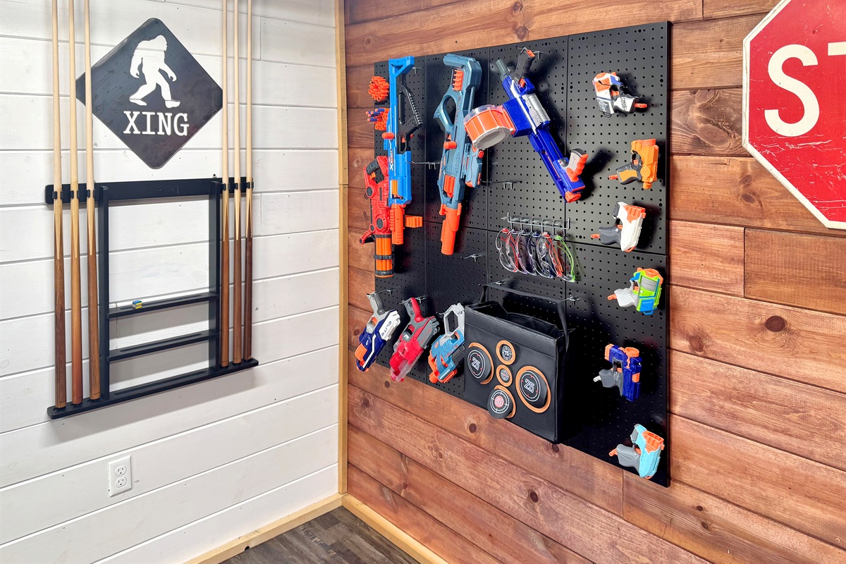Game shed to backyard battlefield - your Nerf adventure starts here.