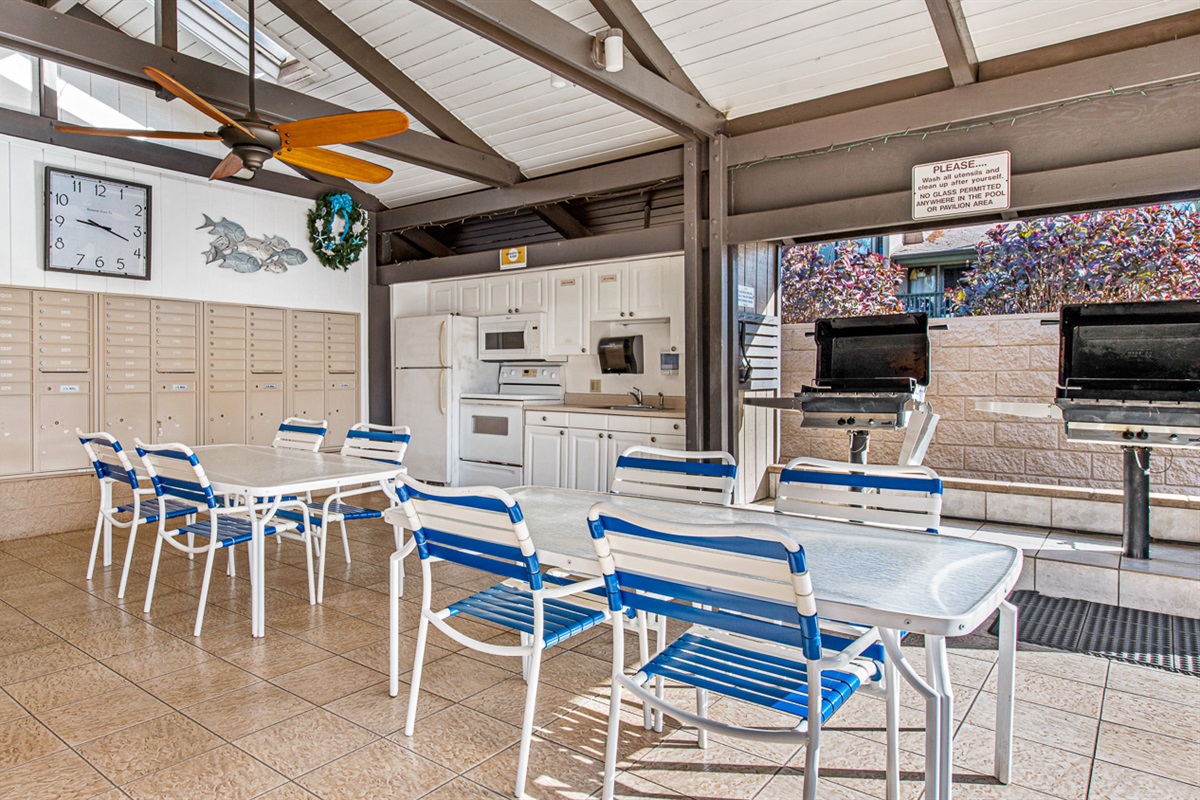 BBQ area to grill up some steaks or fresh fish!