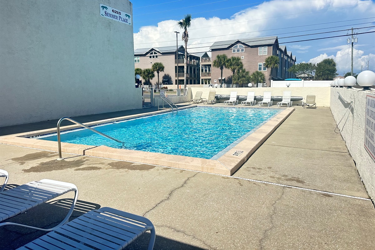 Seasonally heated pool!