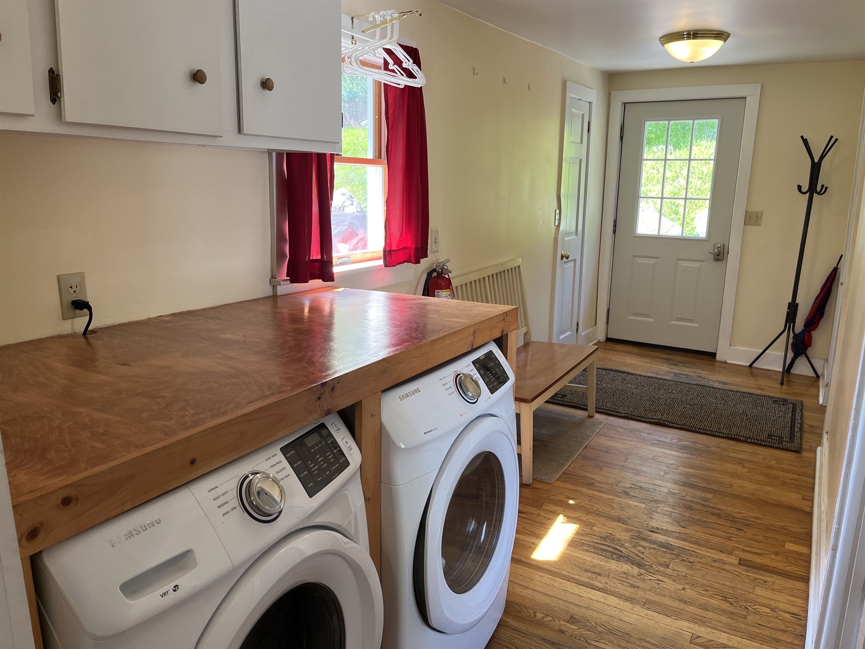 1st floor laundry in back hallway