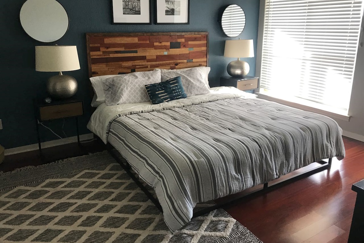 King Bed in Master Bedroom
