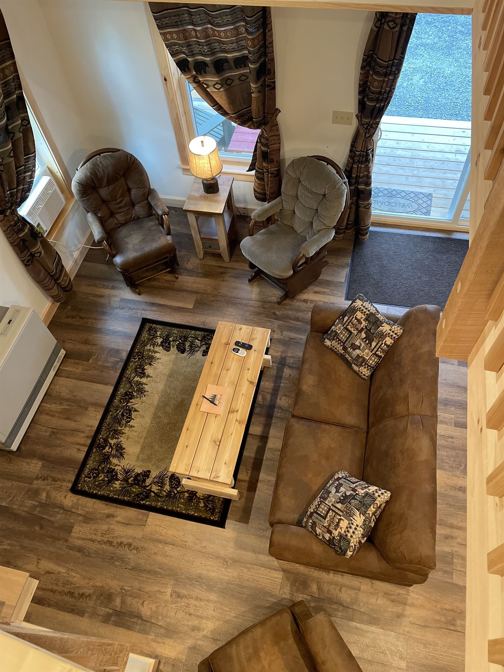 Living room view from the loft