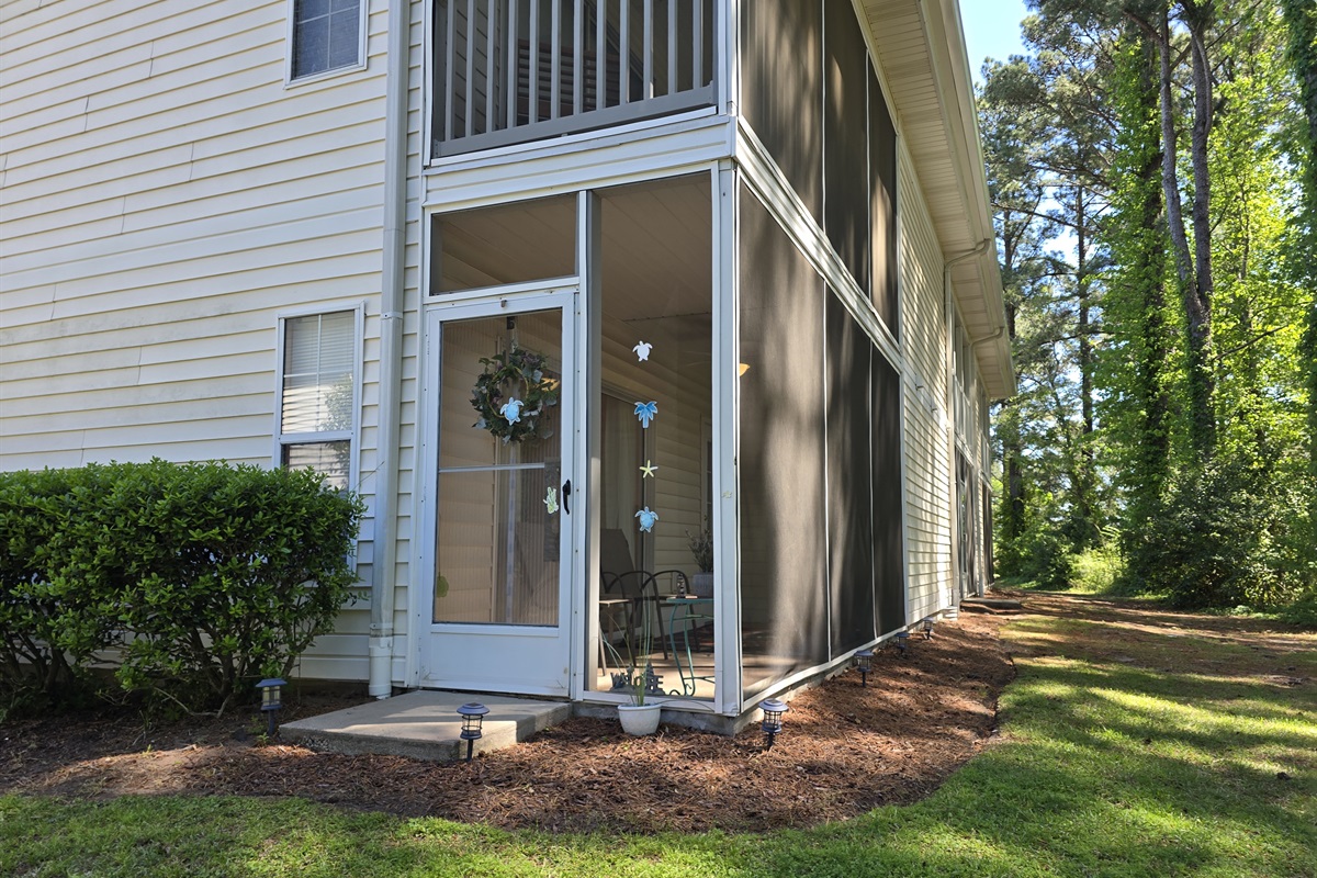 Access to the backyard with Nature View