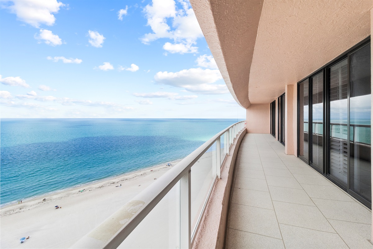 Enjoy the amazing views from the balcony of this penthouse unit!