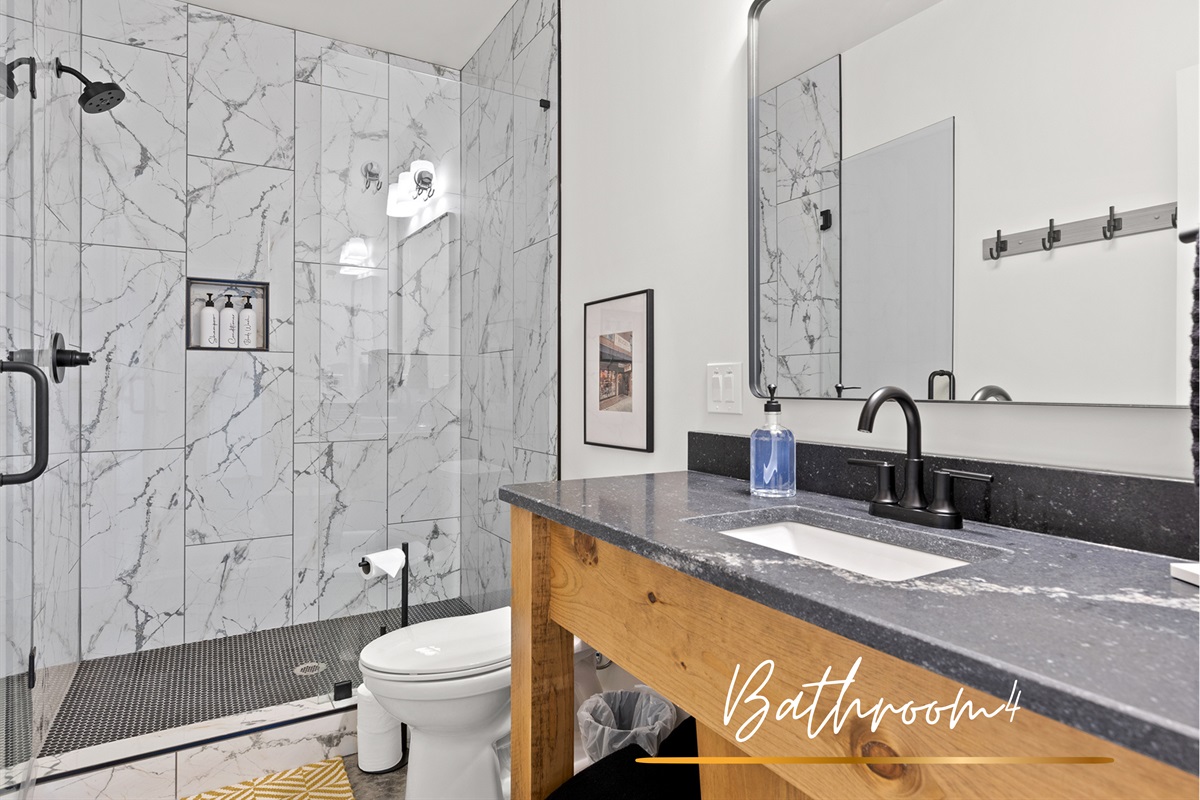 Sleek lines and crisp design create a refreshing oasis to start or end your day in style.