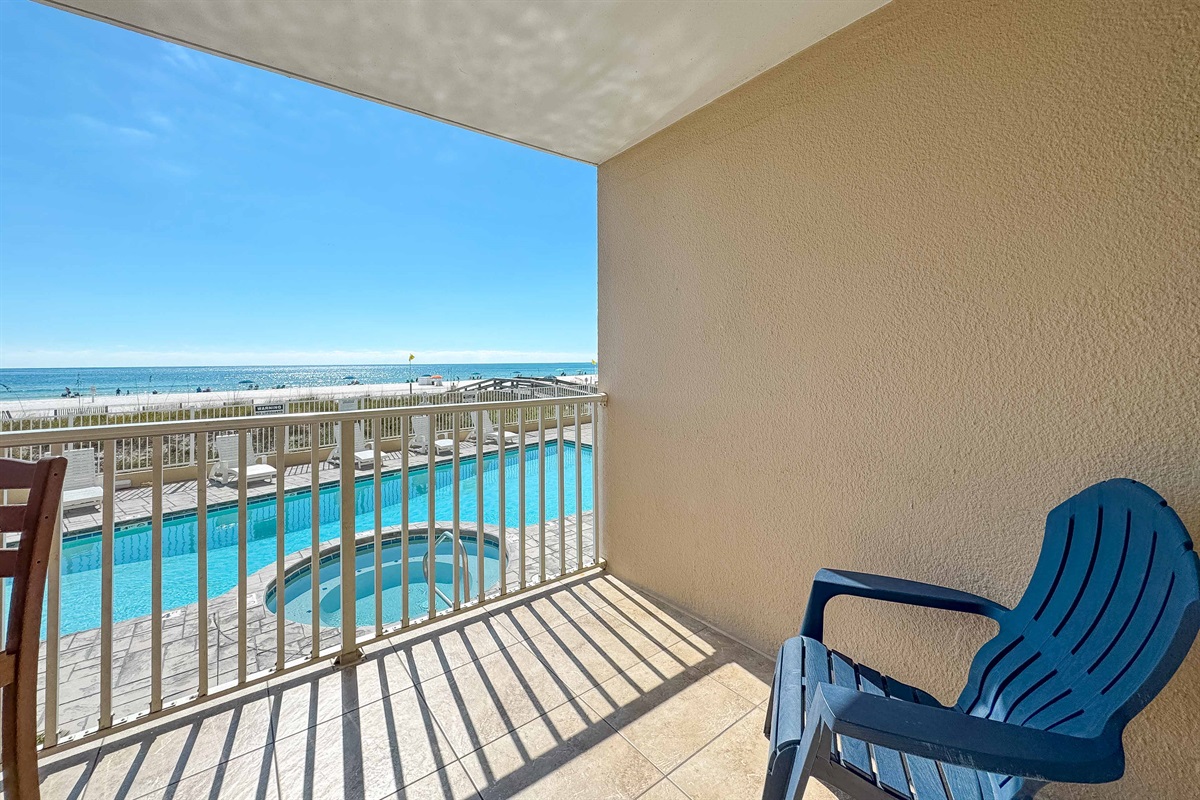 Unobstructed ocean views from your private balcony. Experience the tranquility and beauty of the sea from the comfort of your own space.