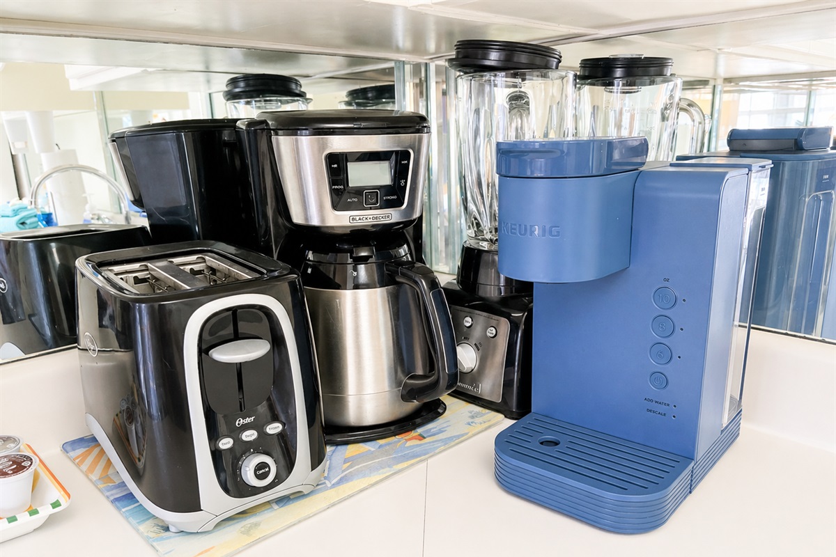 Enjoy extra features such as a Keurig coffee maker