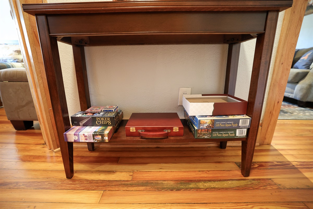 Board games, poker chips