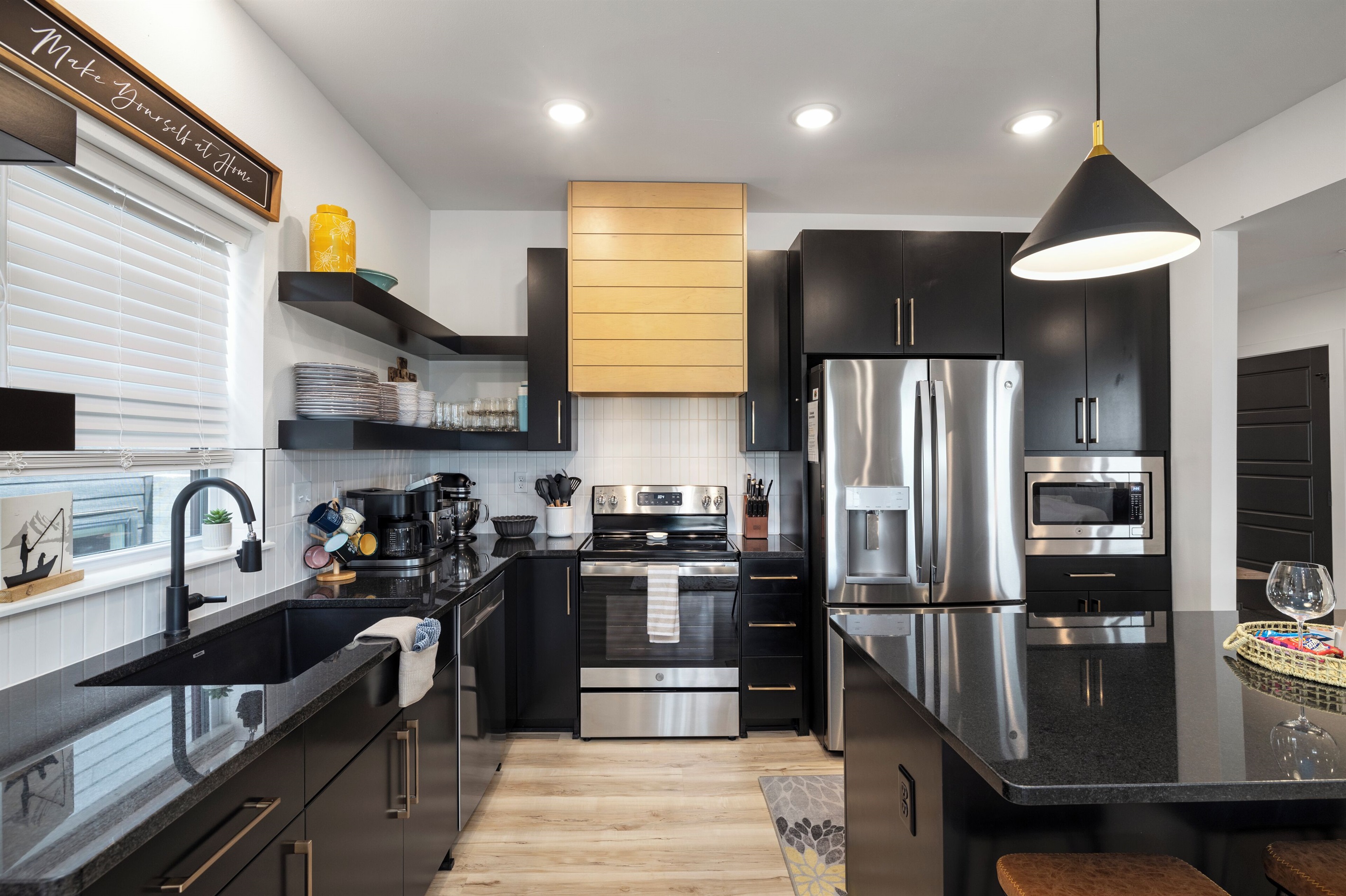Main Level Kitchen with island seating