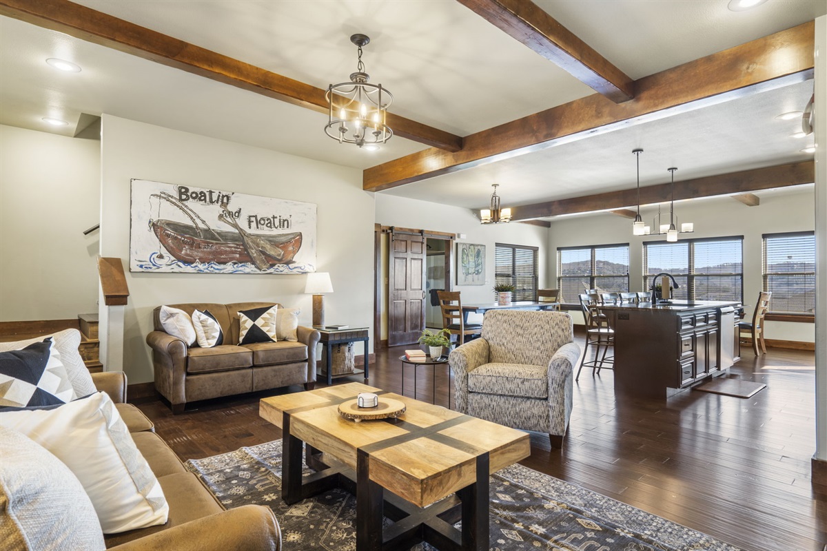 Open floor plan in the main living room!