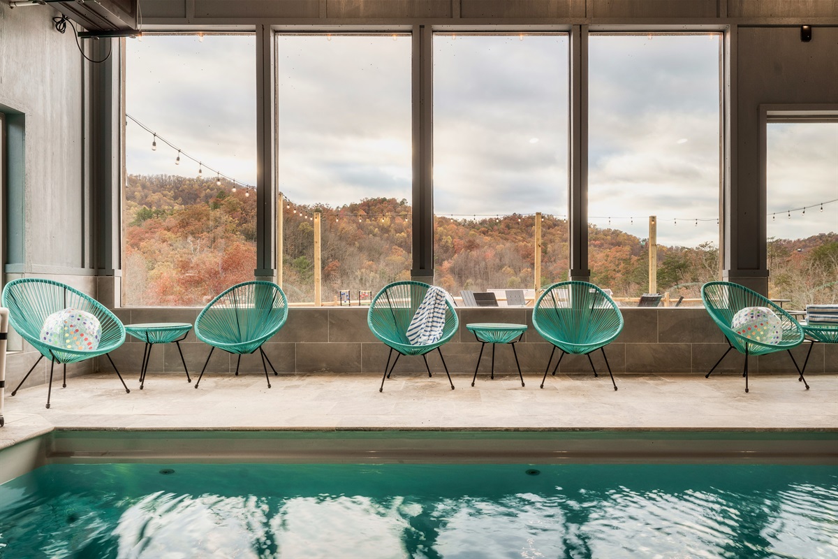 Indoor Heated Pool with Views