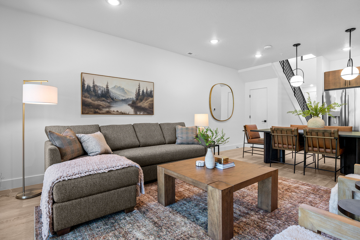 Cozy gathering space perfect for relaxing after a day of adventure.