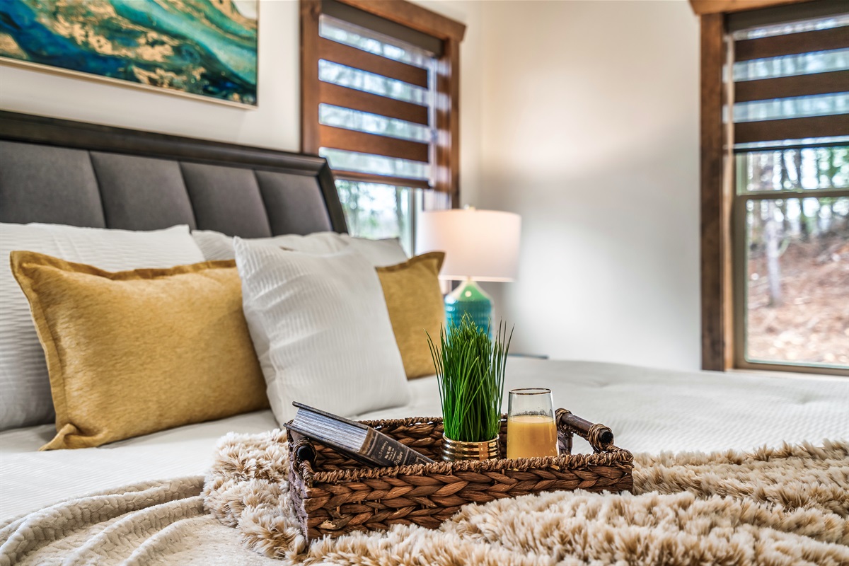 Cozy space to relax and recharge.