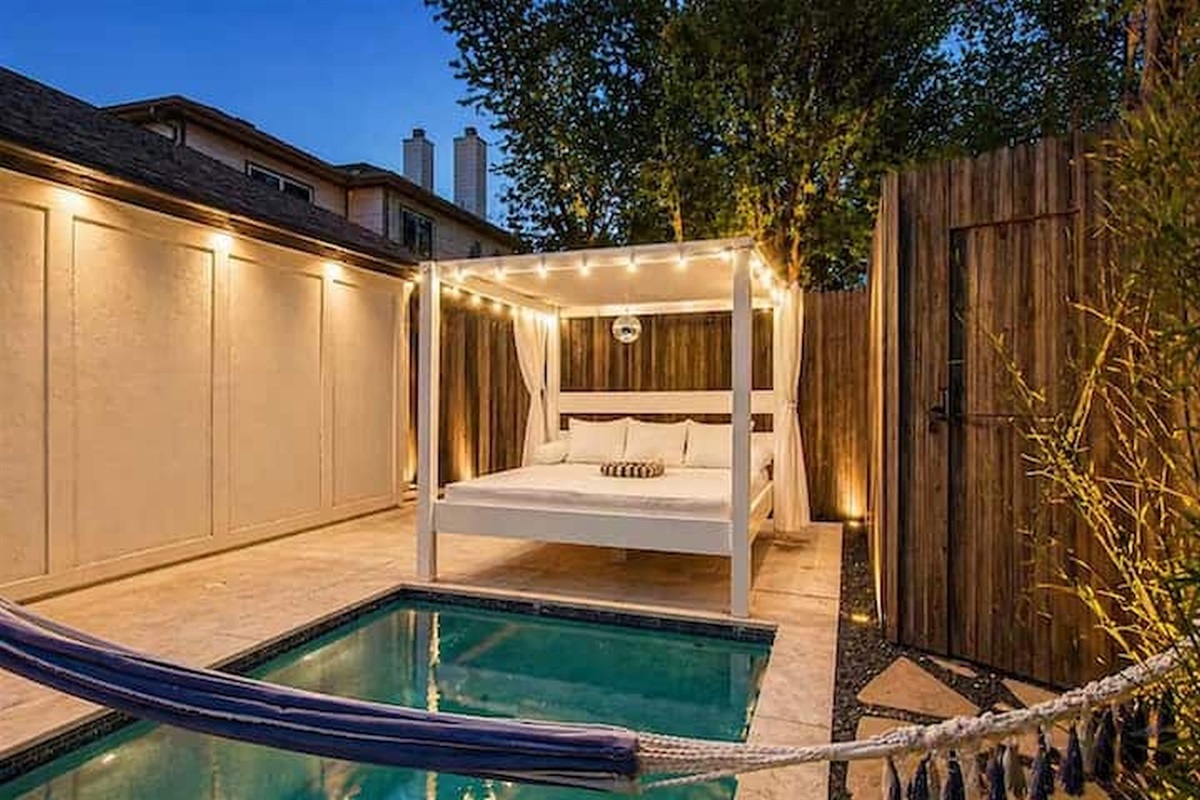 Private poolside retreat for ultimate relaxation