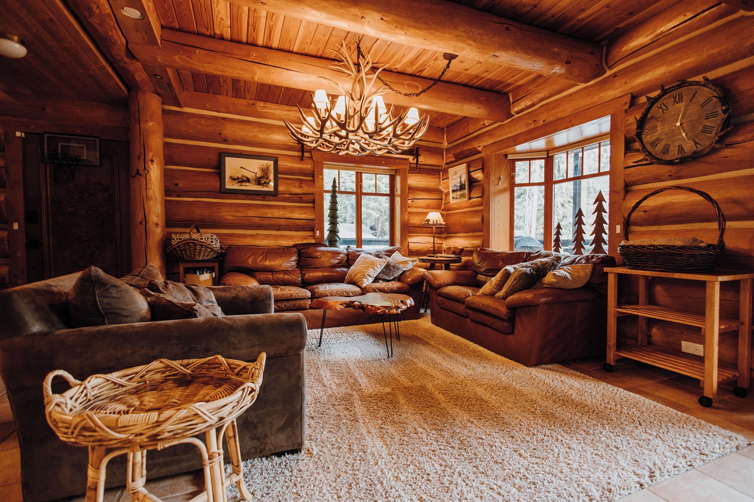 An open concept living area ideal for entertaining friends.