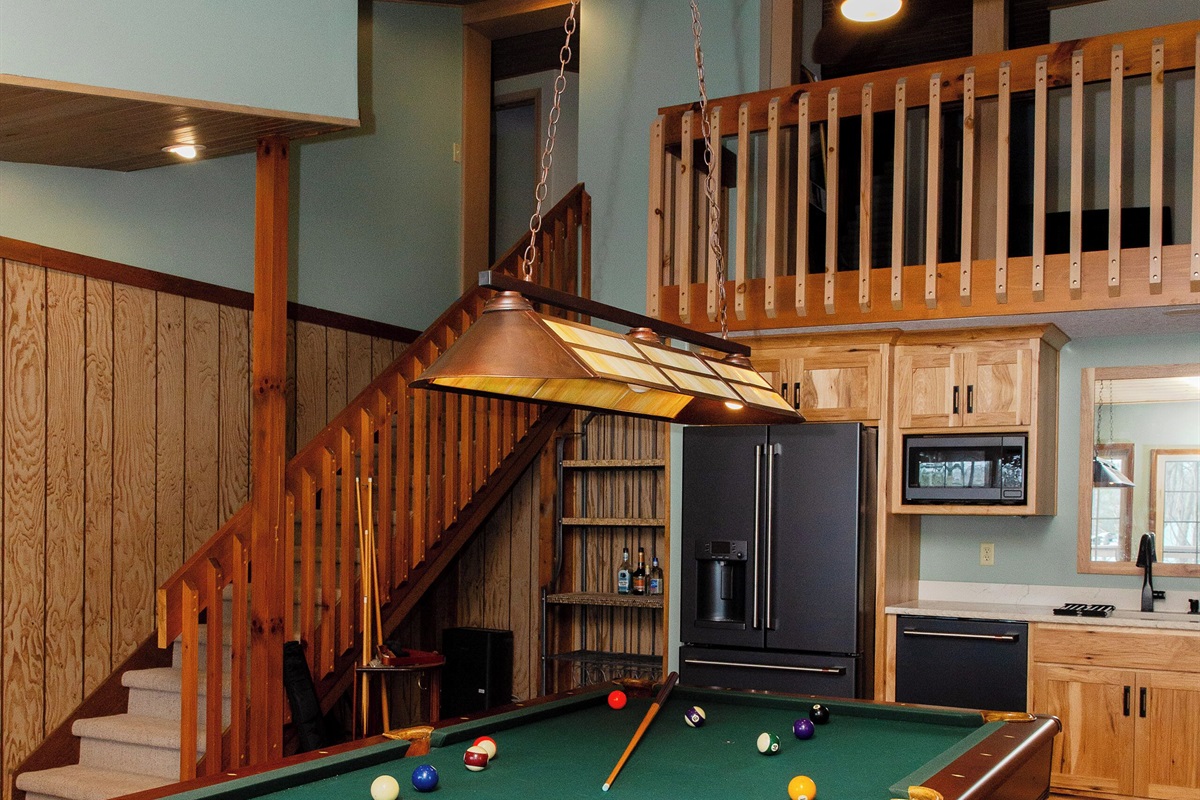 Game Room with Pool Table and Kitchenette (dining table not shown)