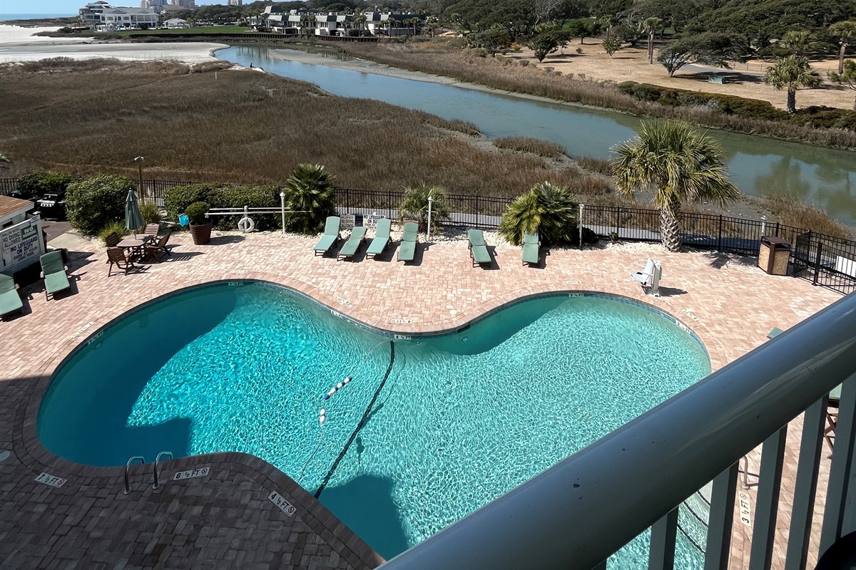 Balcony View of Pool