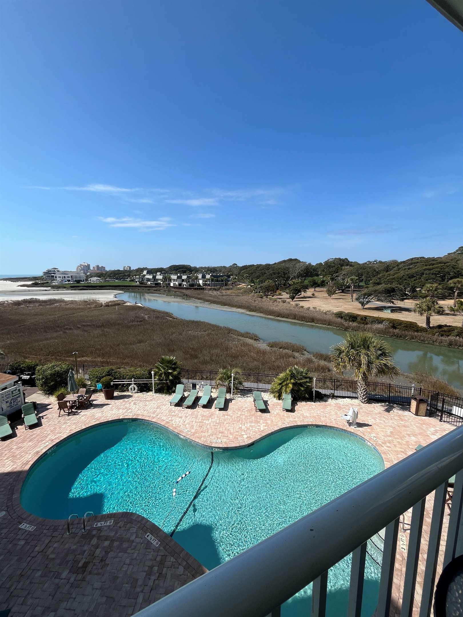 Balcony View of Pool