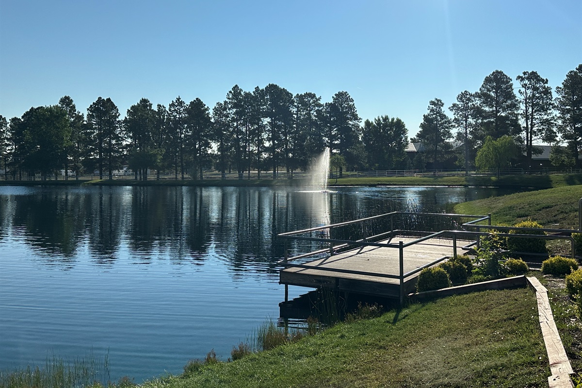 Guests will have access to the catch & release pond, just down the street. Is stocked with fish!